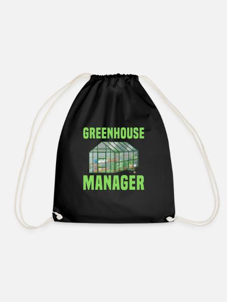Gewächshaus Manager - Turnbeutel - Schwarz