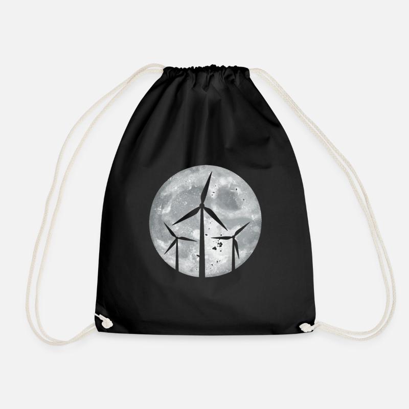 Éolienne - Sac de sport léger - noir