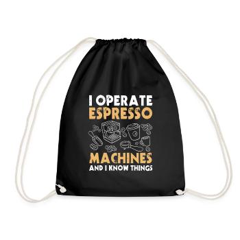 Dicton barista - Sac de sport léger - noir - Devant