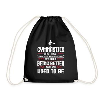 Gymnastics - Drawstring Bag - black - Front