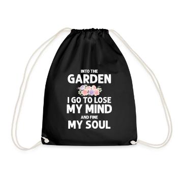 Citation de jardin dans le jardin je vais - Sac de sport léger - noir - Devant