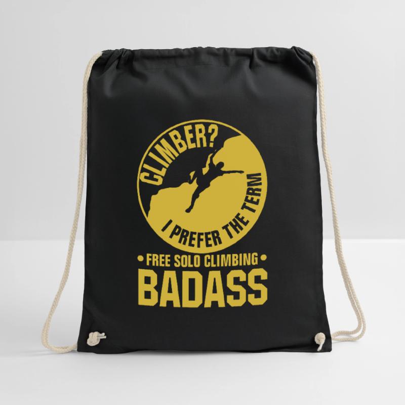 Free Solo Climbing Drawstring Bag