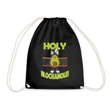 Volleyball Avocado - Drawstring Bag - black - Front