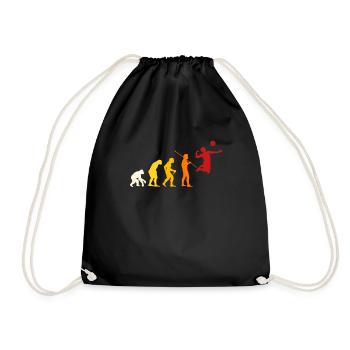 Volleyball Evolution Design - Drawstring Bag - black - Front