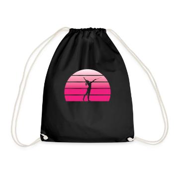 Majorette Silhouette - Drawstring Bag - black - Front