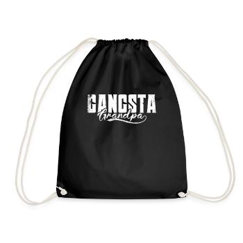 Gangsta Opa Design Für Einen Opa - Turnbeutel - Schwarz - Vorne