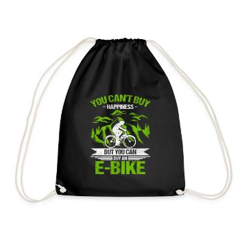 Vous ne pouvez pas acheter du bonheur, mais vous pouvez acheter un vélo électrique - Sac de sport léger - noir - Devant