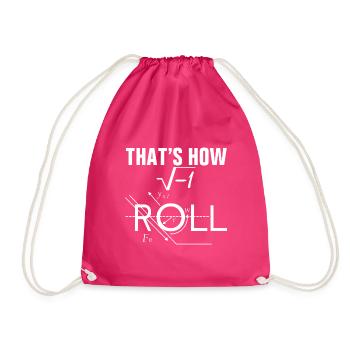 How I do physics - Drawstring Bag - fuchsia - Front