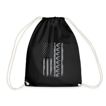 Shrimp USA Flag - Sac de sport léger - noir - Devant