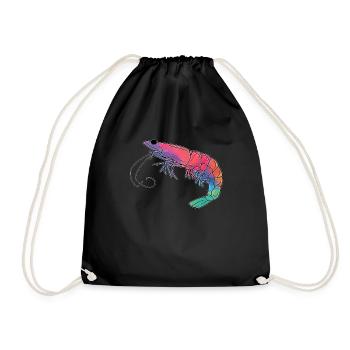 Shrimp - Drawstring Bag - black - Front