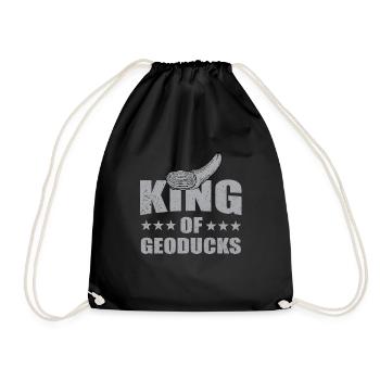 Geoduck King - Drawstring Bag - black - Front
