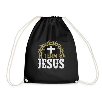 Team Jesus Design pour Christian et True - Sac de sport léger - noir - Devant
