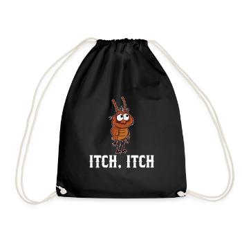 Flea Itch Itch - Drawstring Bag - black - Front