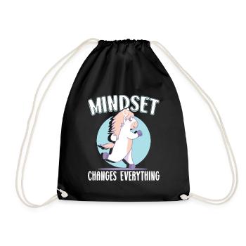 Cardio Gym Poney Motivation Mindset, Marathon - Sac de sport léger - noir - Devant