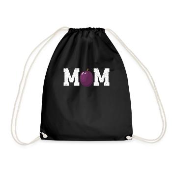 Mama Pflaume - Turnbeutel - Schwarz - Vorne