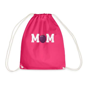 Mama Pflaume - Turnbeutel - Fuchsia - Vorne