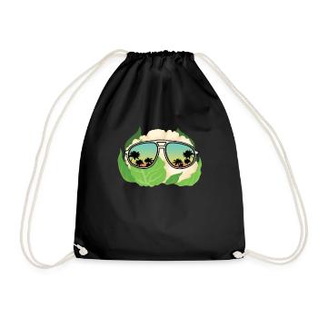 Blumenkohl Sonnenbrille - Turnbeutel - Schwarz - Vorne