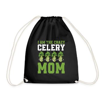 Celery Mama - Drawstring Bag - black - Front