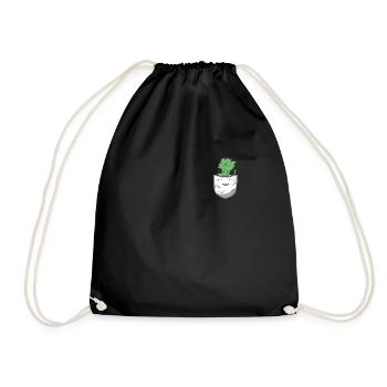 Celery Shirt Bag - Drawstring Bag - black - Front