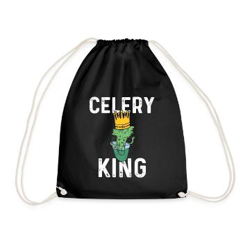 Celery King - Drawstring Bag - black - Front