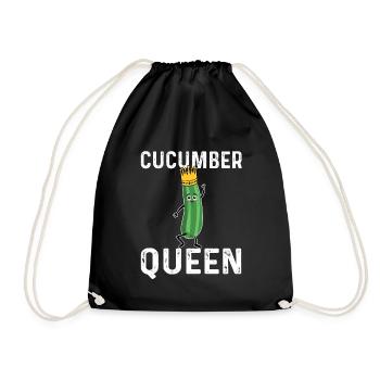 Reine du concombre - Sac de sport léger - noir - Devant