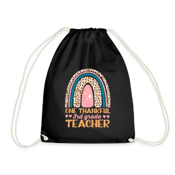 Un design d’enseignant reconnaissant pour la 3ème année - Sac de sport léger - noir - Devant