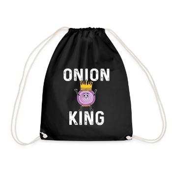 Onion King - Drawstring Bag - black - Front