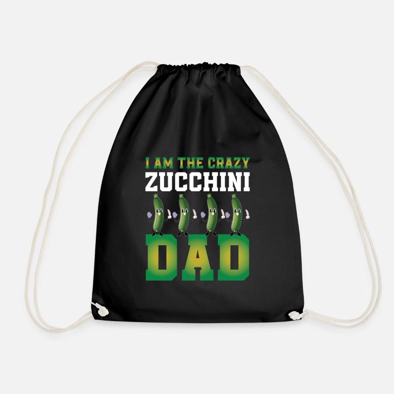 Zucchini Papa - Turnbeutel - Schwarz