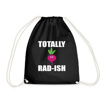 Totally Rad-Ish - Turnbeutel - Schwarz - Vorne