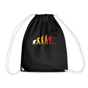 Mushroom Picker Evolution - Drawstring Bag - black - Front