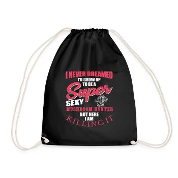 Champignon - Sac de sport léger - noir - Devant