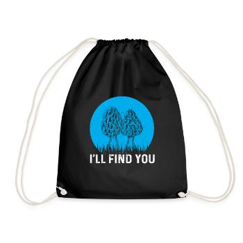 Morels Gift - Drawstring Bag - black - Front
