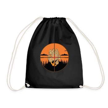 Morels Mushroom Hunting - Drawstring Bag - black - Front