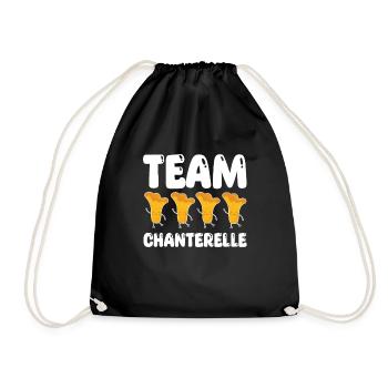 Team Pfifferling - Turnbeutel - Schwarz - Vorne