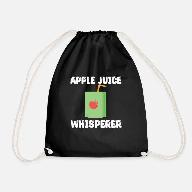 Apfelsaft Flüsterer - Turnbeutel - Schwarz