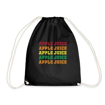 Apple juice - Drawstring Bag - black - Front