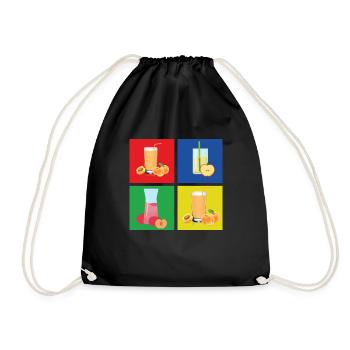 Fruit juice - Drawstring Bag - black - Front