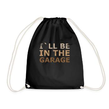 Je serai dans la conception de garage pour la mécanique - Sac de sport léger - noir - Devant