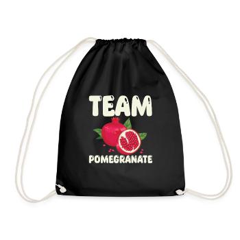 Team Pomegranate - Drawstring Bag - black - Front