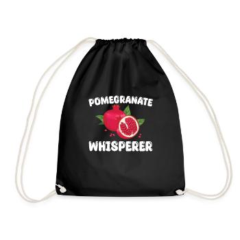 Pomegranate Whisperer - Drawstring Bag - black - Front