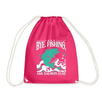 Pêche au saumon - Sac de sport léger - fuchsia - Devant