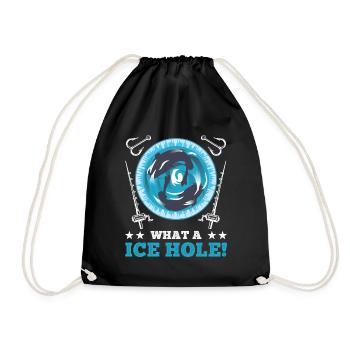 Nice Eisangeln - Drawstring Bag - black - Front