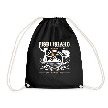 Fidschi Fischen - Turnbeutel - Schwarz - Vorne