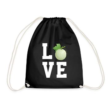 J’adore les melons cantaloup - Sac de sport léger - noir - Devant