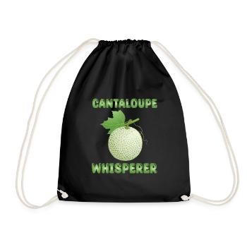 Cantaloup Melon Chuchoteur - Sac de sport léger - noir - Devant