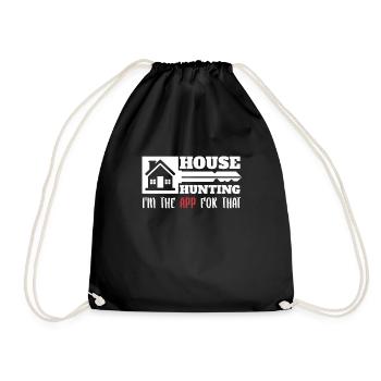 Recherche d’appartements pour les agents immobiliers - Sac de sport léger - noir - Devant