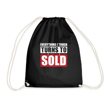Tout ce que je touche est vendu pour les courtiers - Sac de sport léger - noir - Devant