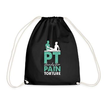 Physical Therapist Speech and Massage Therapy Chir - Drawstring Bag - black - Front