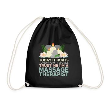Physiothérapeute Orthophonie et massothérapie Chir - Sac de sport léger - noir - Devant