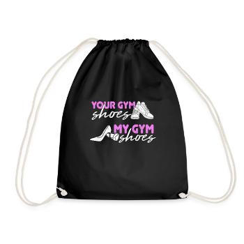 Ballet Ballerine Pole Dancer Line Dance Tap Dance - Sac de sport léger - noir - Devant
